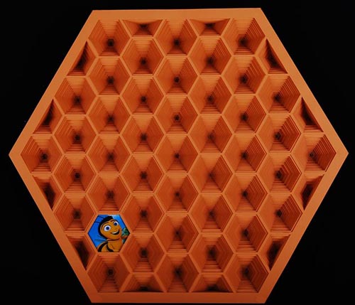 蜜蜂总动员 视觉叠纸 立体叠纸 奇幻纸艺